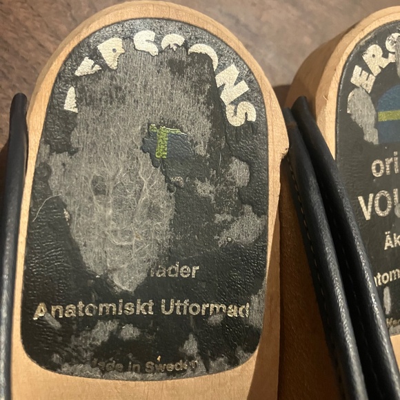Perssons original Vollsjö wooden clogs made in Sweden folk art handpainted 34 - Picture 5 of 5